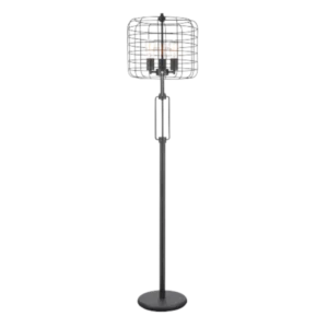65 in. Oil Rubbed Bronze Industrial Metal Floor Lamp