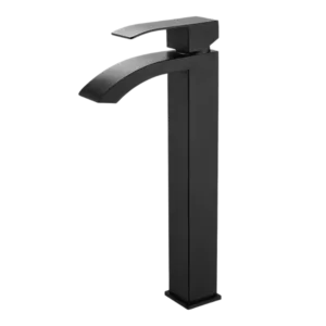1-Handle Single Hole Bathroom Sink Faucet in Matte Black