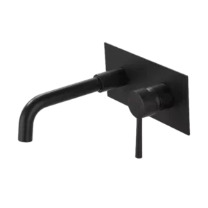 Wall Mounted Bathroom Faucet in Matte Black