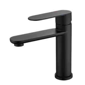 Single Hole Bathroom Faucet in Matte Black