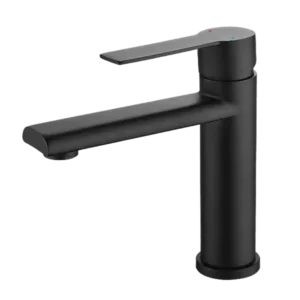 Single Hole Bathroom Faucet in Matte Black