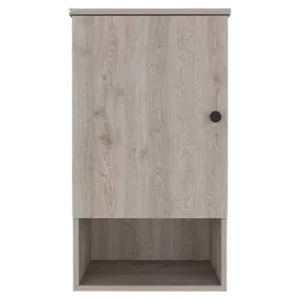 Light Gray Medicine Cabinet Porto with Two Internal Shelves