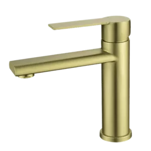 Single Hole Bathroom Faucet in Gold Color