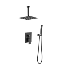 Ceiling Mounted Shower System Combo Set with Handheld and 12"Shower head