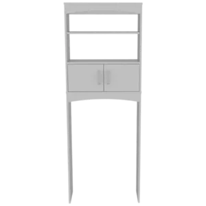 Hampton 2 Piece Bathroom Set, Valetta Over The Toilet Cabinet + Savona Mirrored Medicine Cabinet , White