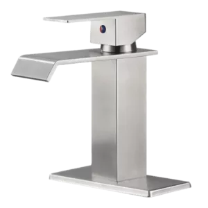 Vessel Sink Bathroom Faucet with Drain Assembly in Brushed Nickel
