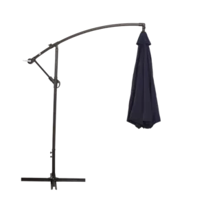 Offset Cantilever Hanging Patio Umbrella in Navy Blue Color