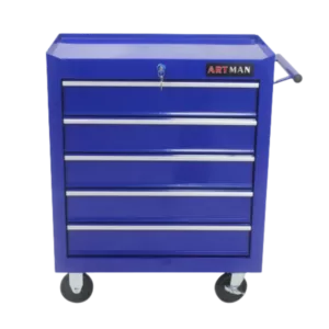 5 Drawers Multifunctional Tool Cart With Wheels in Blue