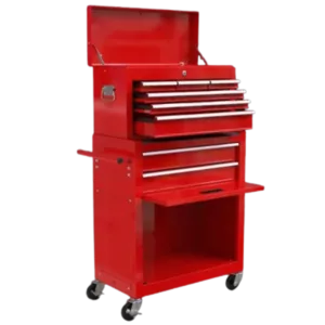 High Capacity 8-Drawer Rolling Tool Chest  with Wheels and Drawers in Red