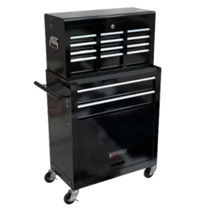 High Capacity 8-Drawer Rolling Tool Chest with Wheels and Drawers in Black