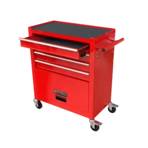 4 Drawers Tool Cabinet with Tool Sets in Red
