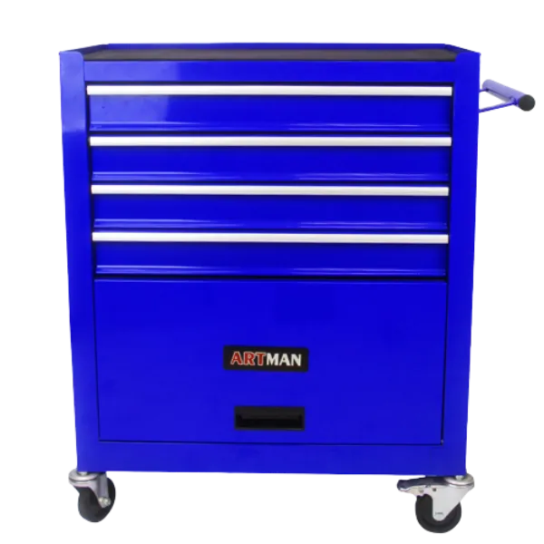 4 Drawers Tool Cabinet with Tool Sets in Blue