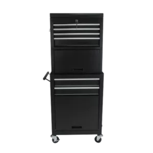 6-Drawer High Capacity Rolling Tool Chest in Black with Wheels
