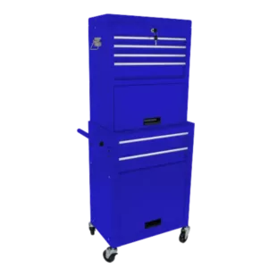 6-Drawer High Capacity Rolling Tool Chest in Blue with Wheels