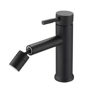 Bathroom Faucet for 2 Mode Faucet for Bathroom Sink with 360° Rotating Aerator in Matte Black