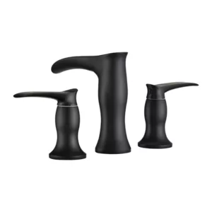 Modern Stainless Steel Single Handle Kitchen Faucet in Matte Black
