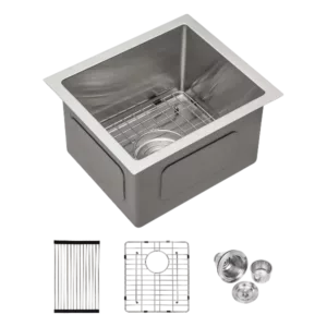 13 Inch Undermount Sink - 13"x15"x9" Undermount Stainless Steel Kitchen Sink 16 Gauge 9 Inch Deep Single Bowl Kitchen Sink Basin