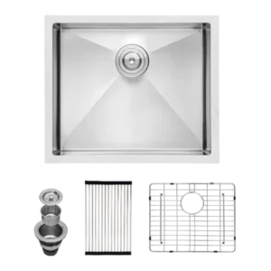 21 Inch Undermount Sink - 21"x18"x10" Undermount Stainless Steel Kitchen Sink 16 Gauge 10 Inch Deep Single Bowl Kitchen Sink Basin