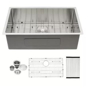 32 Inch Undermount Sink - 32"x19"x10" Undermount Stainless Steel Kitchen Sink 16 Gauge 10 Inch Deep Single Bowl Kitchen Sink Basin