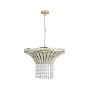 8-Light 23.6" Wide Crystal Waterfall Chandelier For Indoor