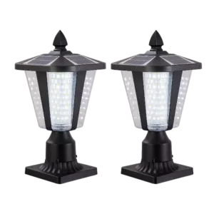 Solar Column Headlights With Dimmable LED for Outdoor