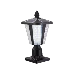 Solar Column Headlights With Dimmable LED For Outdoor