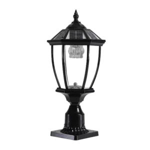 Solar Column Headlights With Dimmable LED For Outdoor
