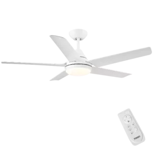 48 in Intergrated LED Ceiling Fan with White ABS Blade