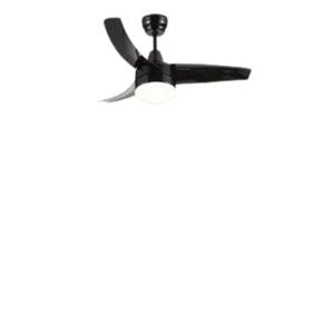 Jaxenor Indoor 42" Modern Ceiling Fan with Led Light and Remote Control, Downrod Mount Ceiling Fan with 3 Color Change, Timer Control, Small Ceiling Fan for Living Room, Bedroom, Black