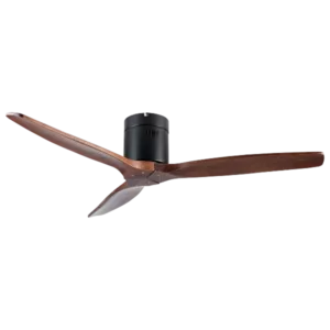 Modern Farmhouse 52 in. Low Profile Ceiling Fan with 3 Solid Wood Blades, DC Reversible Motor without Light