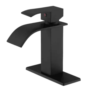 Single Hole Bathroom Faucet in Matte Black