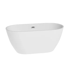 60" inch Acrylic Alcove Freestanding Soaking Bathtub