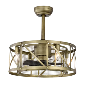 20 in. Indoor Antique Brown Ceiling Fan with Remote, Timer, Sloped Ceiling Available(No Bulbs)