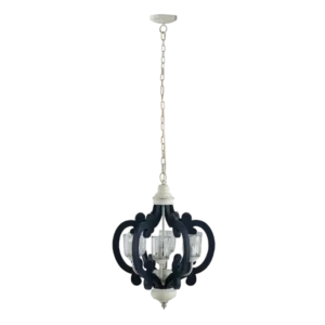 6-Light Remote Control Ceiling Fan Farmhouse Chandelier in Matte Black with Reversible Airflow and Anti-Theft Function For Indoor