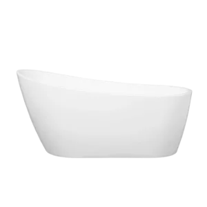 55 in. Acrylic Freestanding Soaking tub in White Color