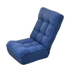 Modern Foldable Reclining Blue Lazy sofa chair Ideal for bedroom living room