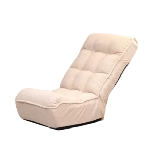 Modern Foldable reclining White Adjustable Lazy sofa chair Ideal for bedroom living room