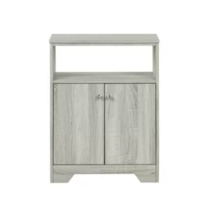 Bathroom Storage Cabinet and Shelf Modern Style MDF Board in Oak