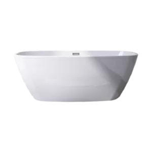 Acrylic Artificial Stone Freestanding tub in White Color