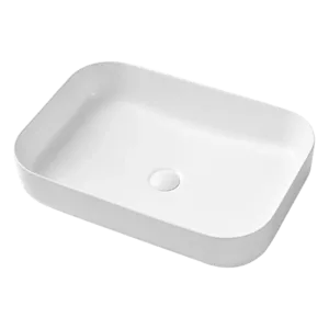 Ceramic Rectangular Vessel Sink in White
