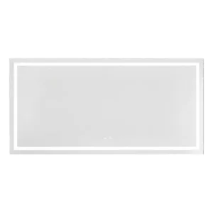 72 in. W x 36 in. H Frameless Rectangular Anti-Fog Wall Mounted Bathroom Vanity Mirror
