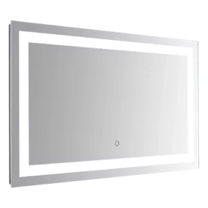 Premium 40 in. W x 24 in. H Large Rectangular Frameless Anti-Fog Bathroom Vanity Mirror