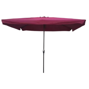 Rectangular Patio Umbrella Outdoor Market Umbrellas in Burgundy Color