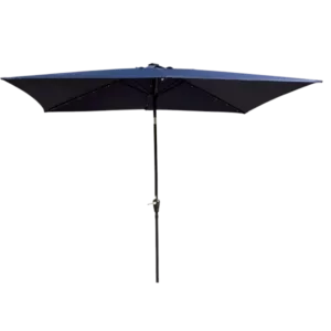 Rectangular Patio Umbrella Outdoor Market Umbrellas in Navy Blue Color