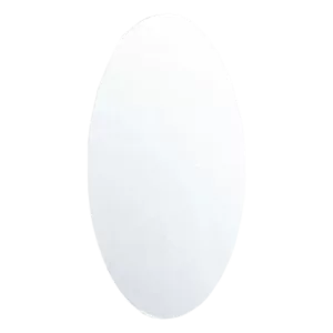 15 in. W x 25 in. H Oval Frameless Beveled Wall Mounted Vanity Mirror - HD Makeup & Dressing Mirror