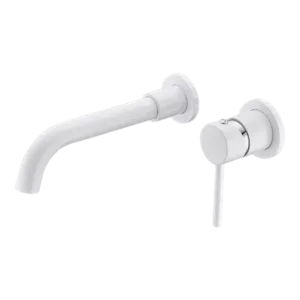 Wall Mounted Bathroom Faucet in White Color