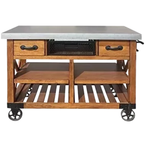 ACME Kailey Kitchen Cart, Antique Oak 98182