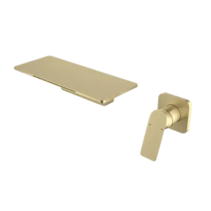 Wall Mounted Bathroom Faucet in Gold