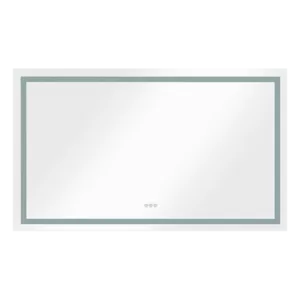 40 in. W x 24 in. H Large Rectangular Frameless Vertical and Horizontal LED Light Anti-Fog Wall Bathroom Vanity Mirror