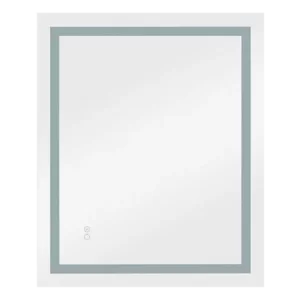 36 in. W x 30 in. H Rectangle LED Light Anti-Fog Bathroom Makeup Mirror in Memory Function